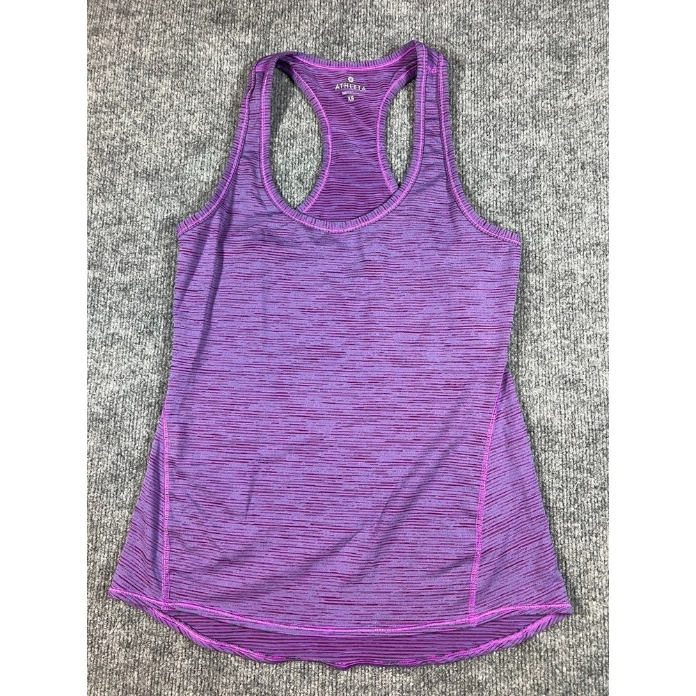 ATHLETA Shadow Stripe Tank top Unstinkable Purple Sz XS